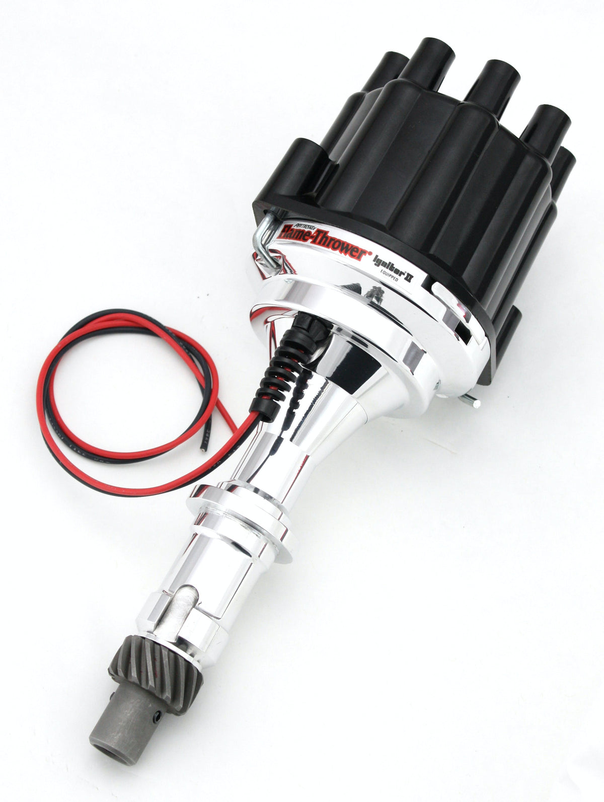 PerTronix D120800 D120800 Elec Dist Billet Pontiac V8 w/Ignitor II Non Vac Adv. Black Cap