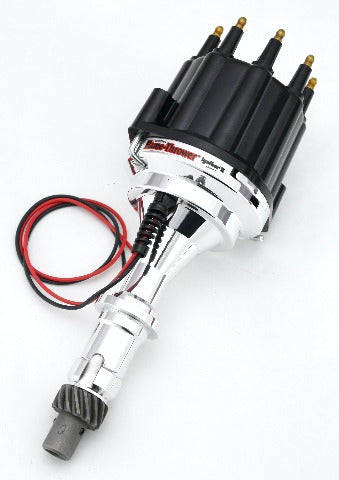 PerTronix D120810 D120810 Elec Dist Billet Pontiac V8 w/Ignitor II Non Vac Adv. Black Male Cap