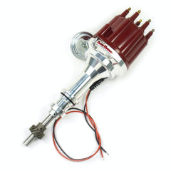 PerTronix D130711 D130711 Elec Dist Billet Ford SB w/Ignitor II Vac Adv. Red Male Cap