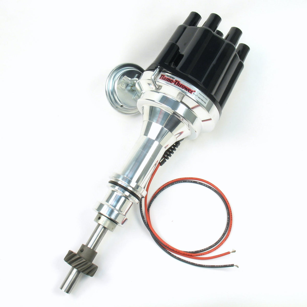 PerTronix D132700 D132700 Elec Dist Billet Ford 351C w/Ignitor II Vac Adv. Black Cap