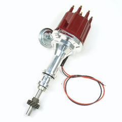 PerTronix D132711 D132711 Elec Dist Billet Ford 351C w/Ignitor II Vac Adv. Red Male Cap