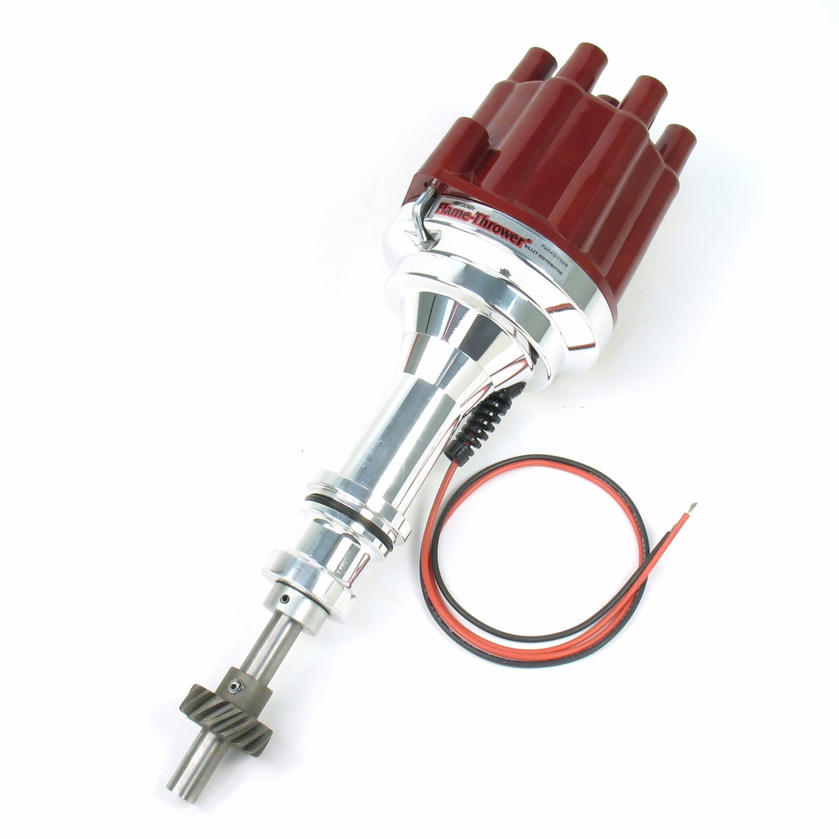 PerTronix D132801 D132801 Elec Dist Billet Ford 351C w/Ignitor II Non Vac Adv. Red Cap