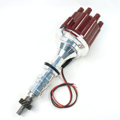 PerTronix D133801 D133801 Elec Dist Billet Ford FE 352-428 w/Ignitor II Non Vac Adv. Red Cap