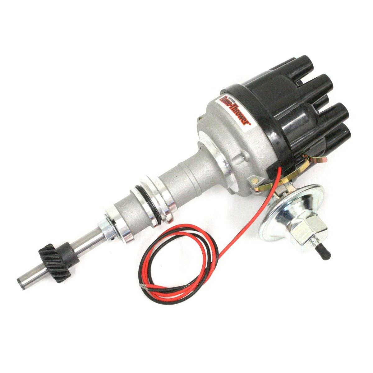 PerTronix D134610 Elec Dist Cast Ford 351W w/Ignitor Vac Adv. Black Cap