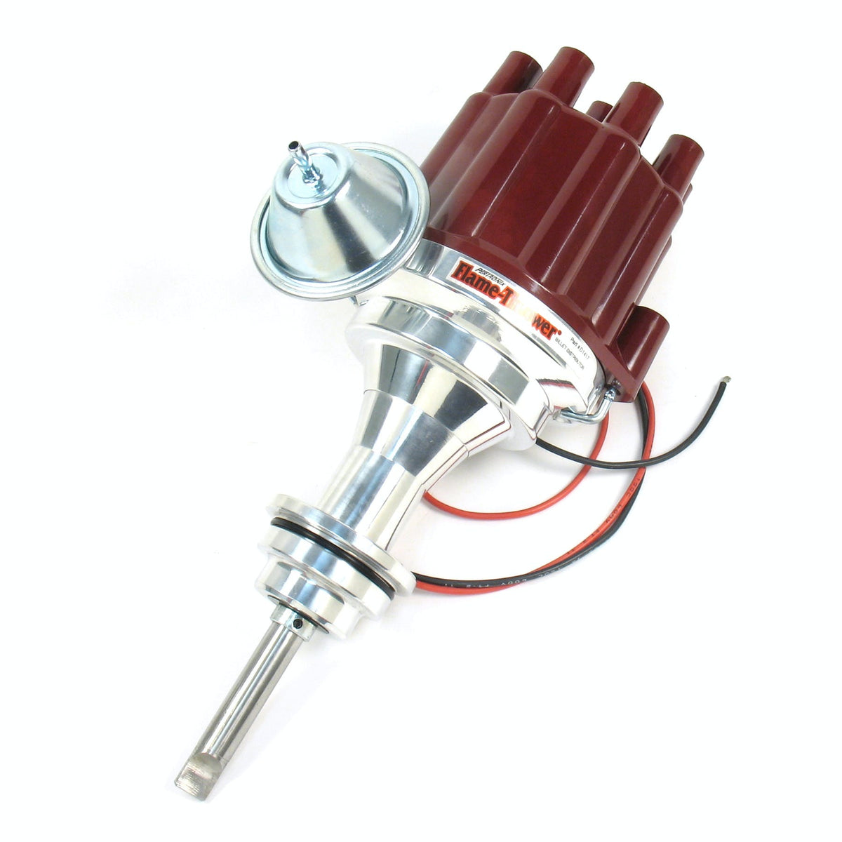 PerTronix D141701 Elec Dist Billet Chrys/Dodge/Plym 273-360 w/Ignitor II Vac Adv. Red Cap