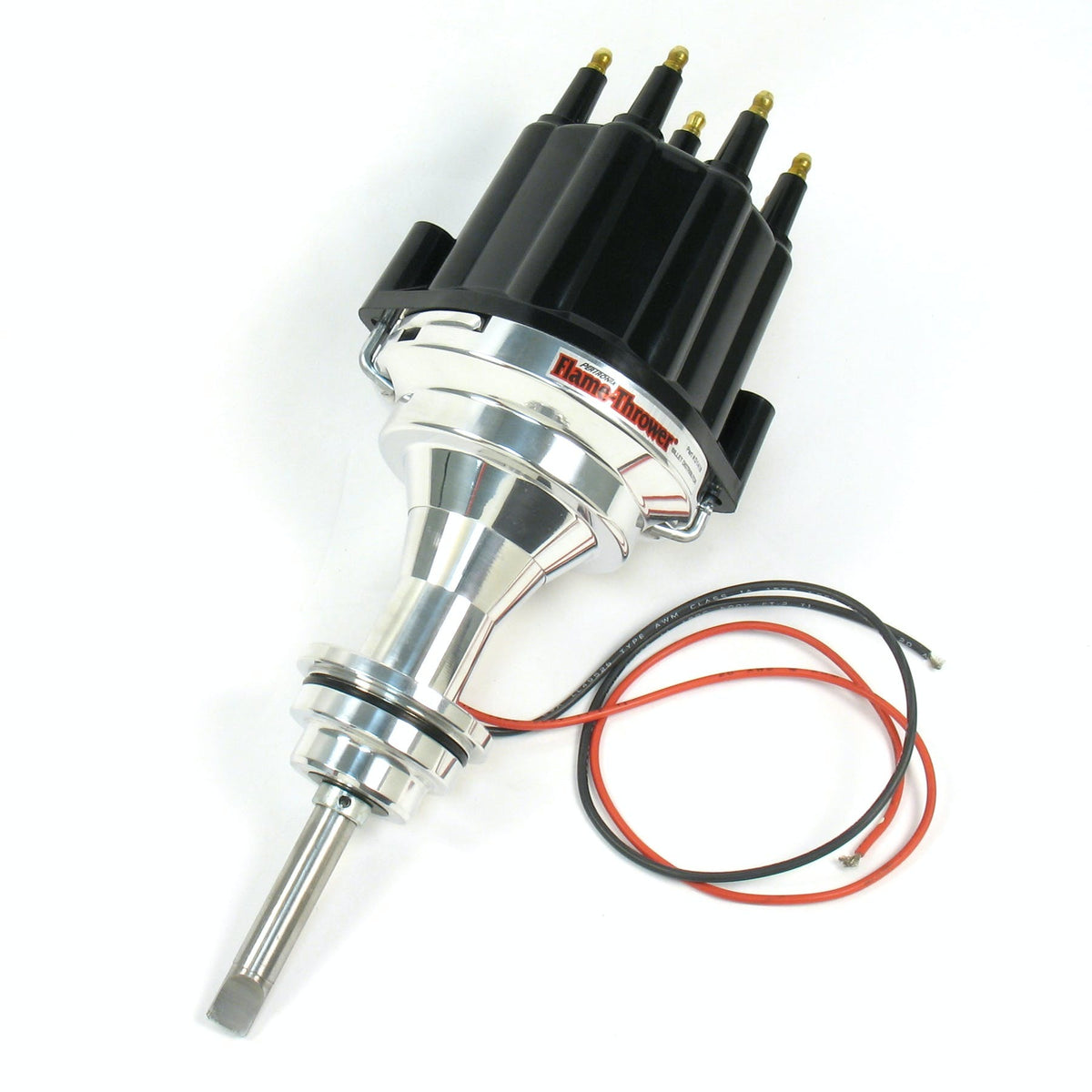 PerTronix D141810 Elec Dist Billet Chrys/Dodge/Plym 273-360 w/Ignitor II NonVac Adv Black Male Cap