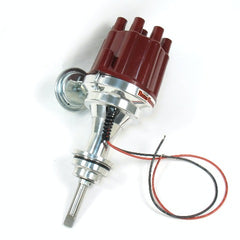 PerTronix D142701 Elec Dist Billet Chrys/Dodge/Plym 383-400 w/Ignitor II Vac Adv. Red Cap