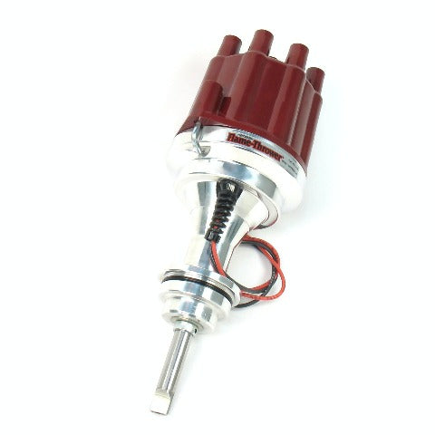 PerTronix D142801 Elec Dist Billet Chrys/Dodge/Plym 383-400 w/Ignitor II Non Vac Adv. Red Cap