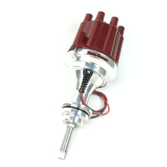 PerTronix D142801 Elec Dist Billet Chrys/Dodge/Plym 383-400 w/Ignitor II Non Vac Adv. Red Cap