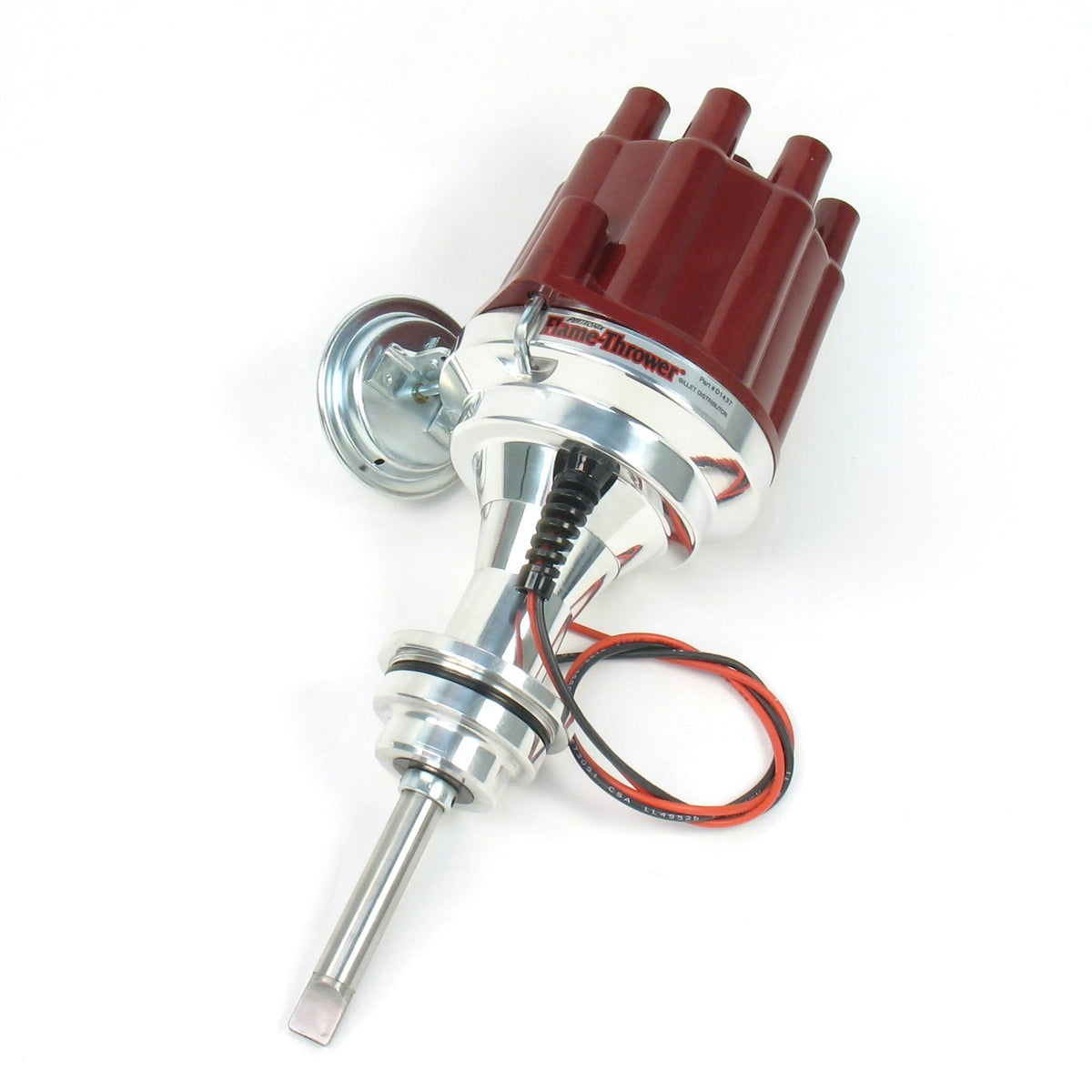 PerTronix D143701 Elec Dist Billet Chrys/Dodge/Plym 426-440 w/Ignitor II Vac Adv. Red Cap