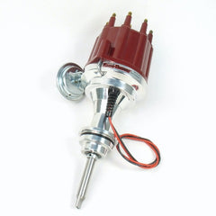 PerTronix D143711 Elec Dist Billet Chrys/Dodge/Plym 426-440 w/Ignitor II Vac Adv. Red Male Cap