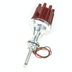 PerTronix D143801 Elec Dist Billet Chrys/Dodge/Plym 426-440 w/Ignitor II Non Vac Adv. Red Cap