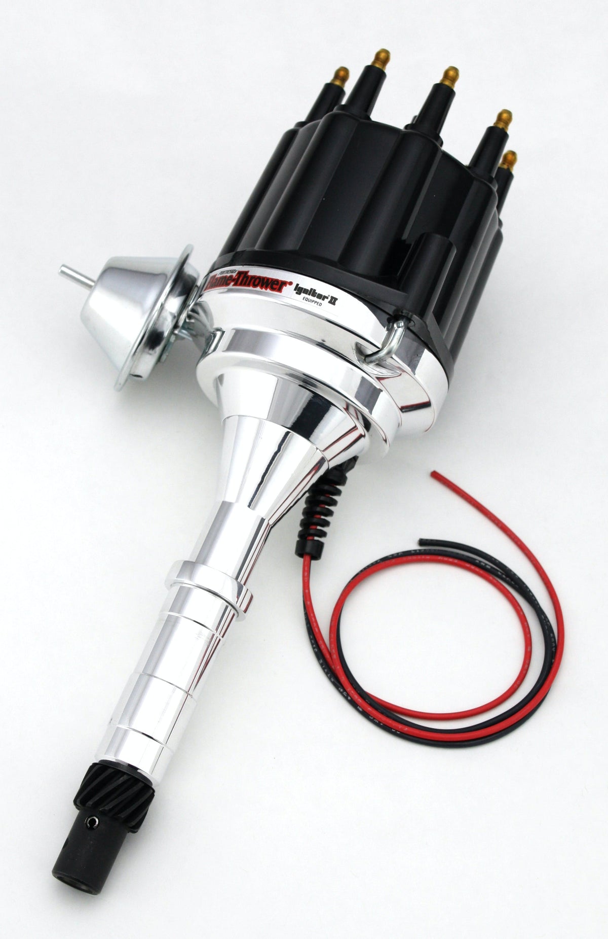 PerTronix D160710 Elec Dist Billet AMC V8 w/Ignitor II Vac Adv. Black Male Cap