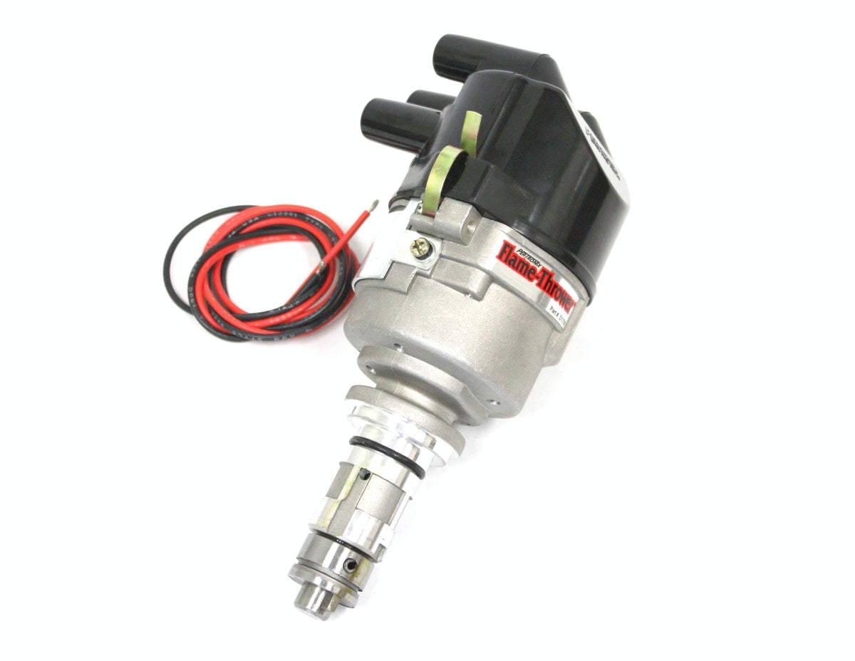 PerTronix D176629 Elec Dist Cast British 4 cyl w/Ignitor Non Vac Adv. Side Cap