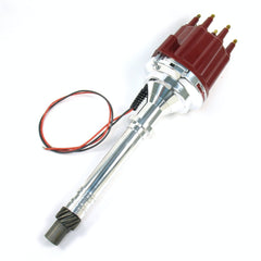 PerTronix D7100811 D7100811 Elec Dist Billet Chevy SB/BB w/Ignitor III Non Vac Red Male Cap