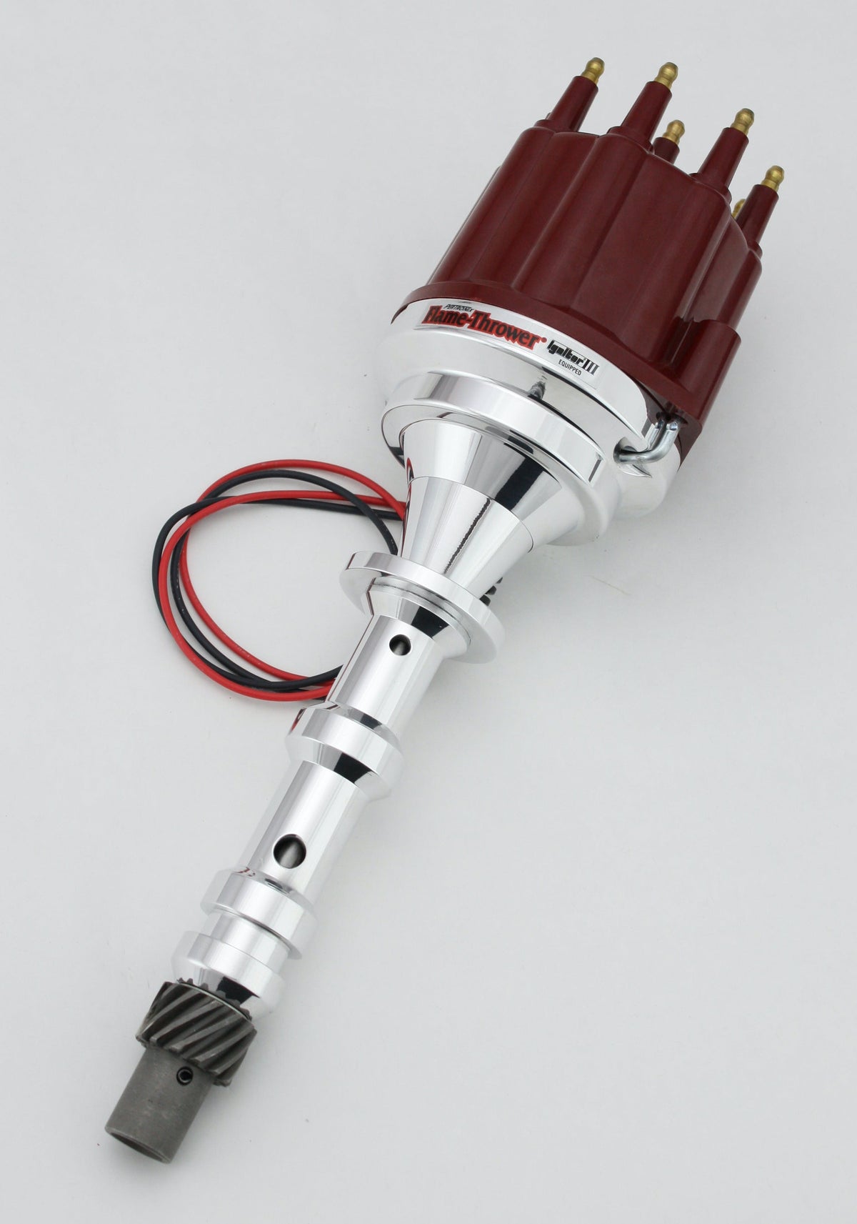 PerTronix D7101811 D7101811 Elec Dist Billet Chevy 409 w/Ignitor III Non Vac Red Male Cap
