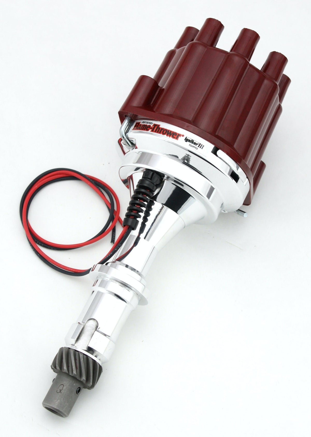 PerTronix D7120801 D7120801 Elec Dist Billet Pontiac V8 w/Ignitor III Non Vac Red Cap