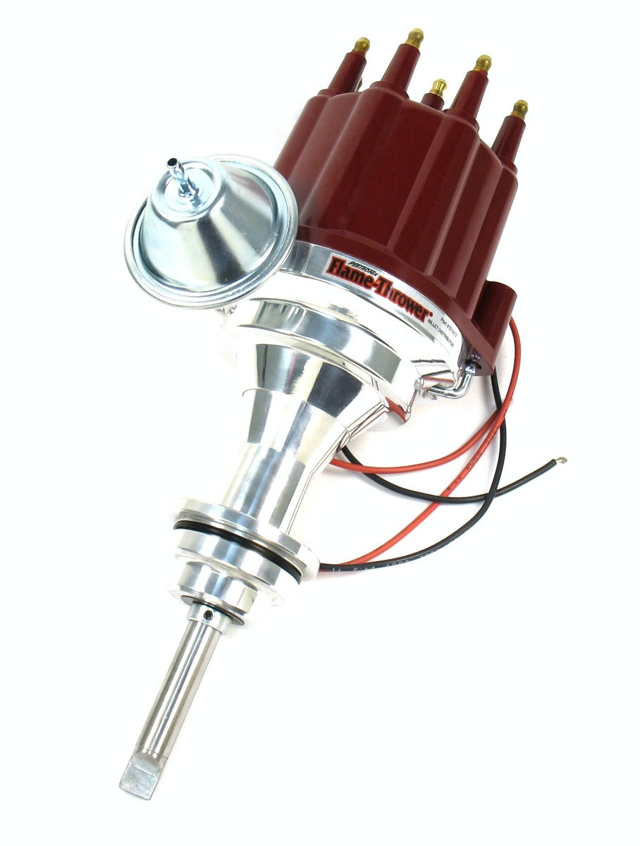 PerTronix D7141711 Elec Dist Billet Chryslr/Dodge/Plym 273-360 w/Ignitor III Vac Adv Red Male Cap