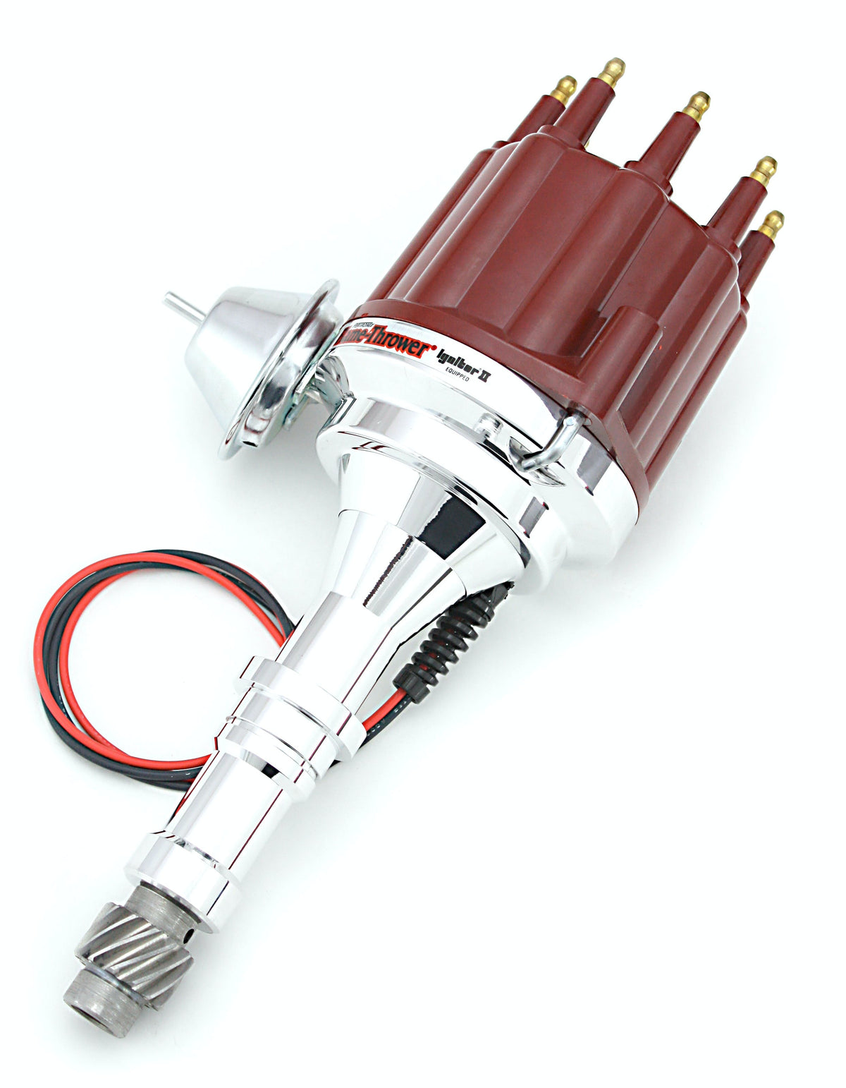 PerTronix D7151711 Elec Dist Billet Buick V8 215-350 w/Ignitor III Vac Adv Red Male Cap