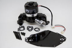 PRW 4435117 WATER PUMP; ELEC RACE; FORD 351C; Blk; Kit Incl Alum Backplate; Hardware/Pig Tai