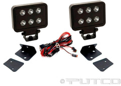 Putco 10004JK Jeep Wrangler JK - Qty 2 Luminix 4 inch Blocks with Window brackets
