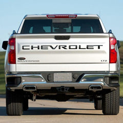 Putco 55551BPGM Chevrolet Silverado 1500 - Black Platinum Tailgate Letters inchCHEVROLET inch Stamped