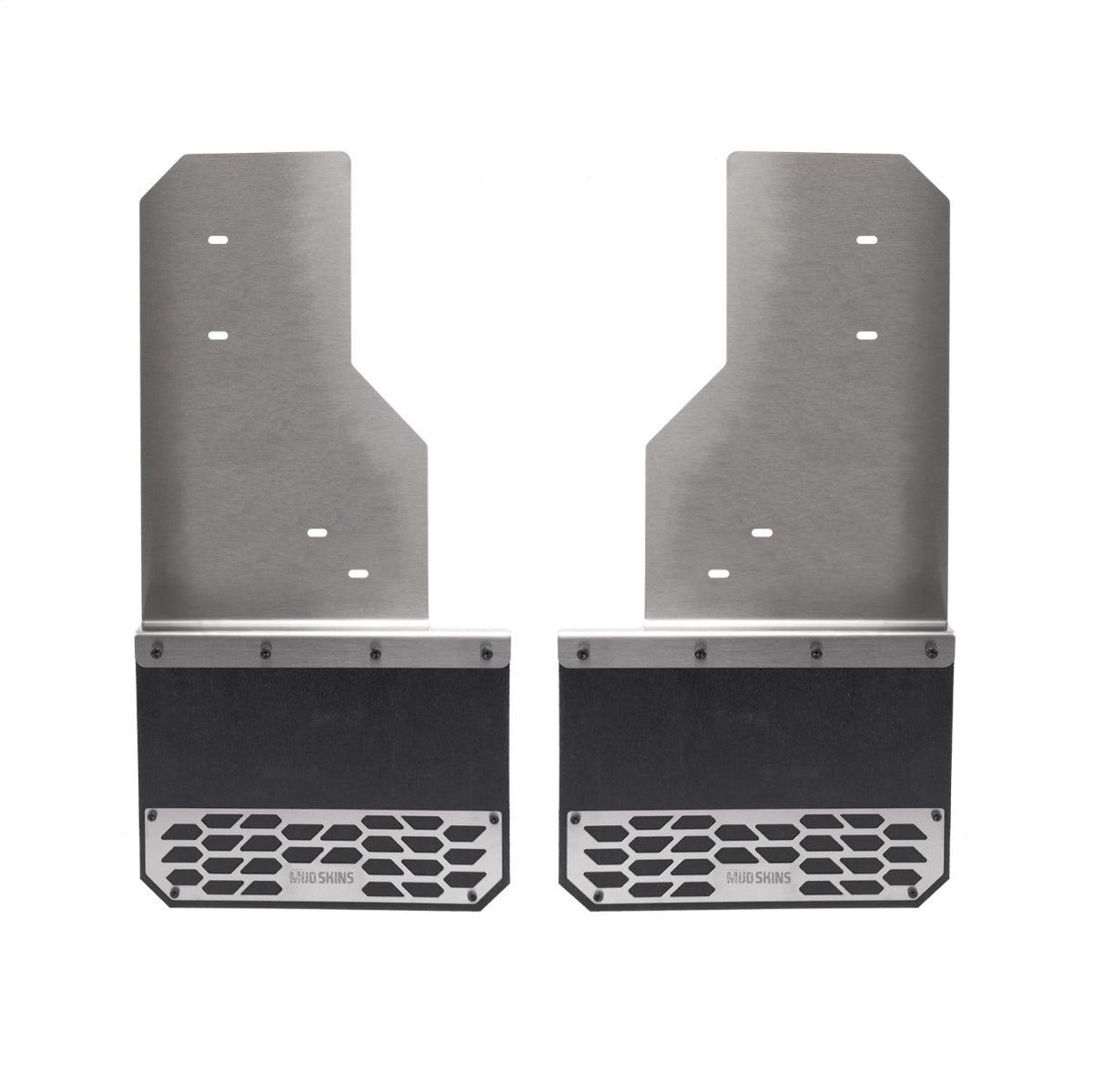 Putco 78408 Mud Skins Solid Brushed Stainless Steel