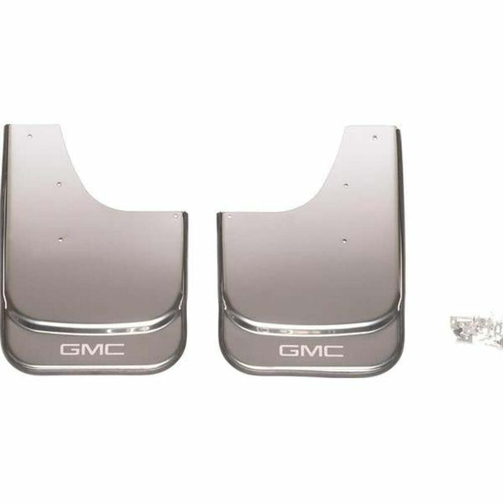 Putco 79461GM MudFlaps with GMC Logo Etching , Set of 2 ( Front or Rear) 14.60 inch x 11.5 inch