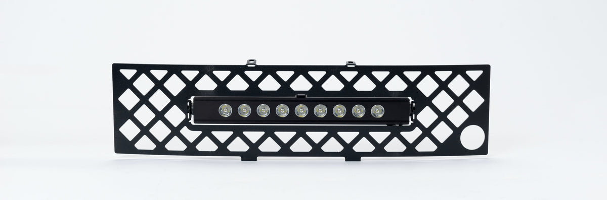 Putco 85182FPL EcoBoost Grille Black Stainless Steel Diamond with Heater Plug opening