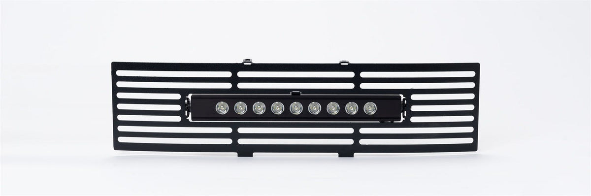 Putco 87182L EcoBoost Grille Black SS Bar and 10 inch Luminix Light Bar