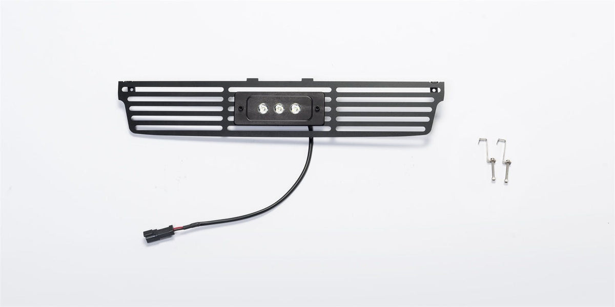 Putco 87196L Stainless Steel Black Bar Design Bumper Grilles with 6 inch Flush Luminix Light Bar