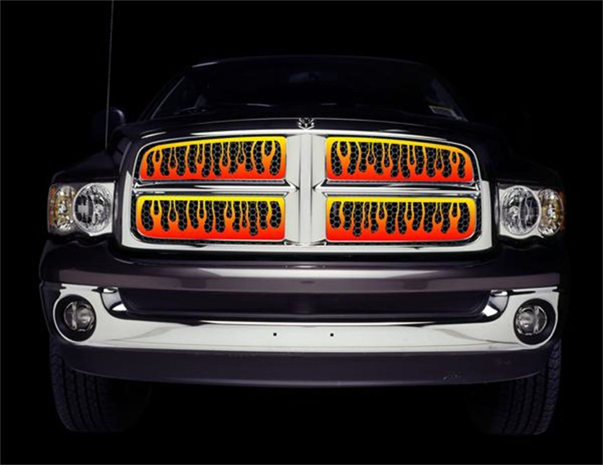 Putco 89396 Flaming Inferno Stainless Steel Grilles - 4 Color (Painted)