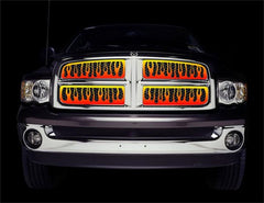 Putco 89396 Flaming Inferno Stainless Steel Grilles - 4 Color (Painted)