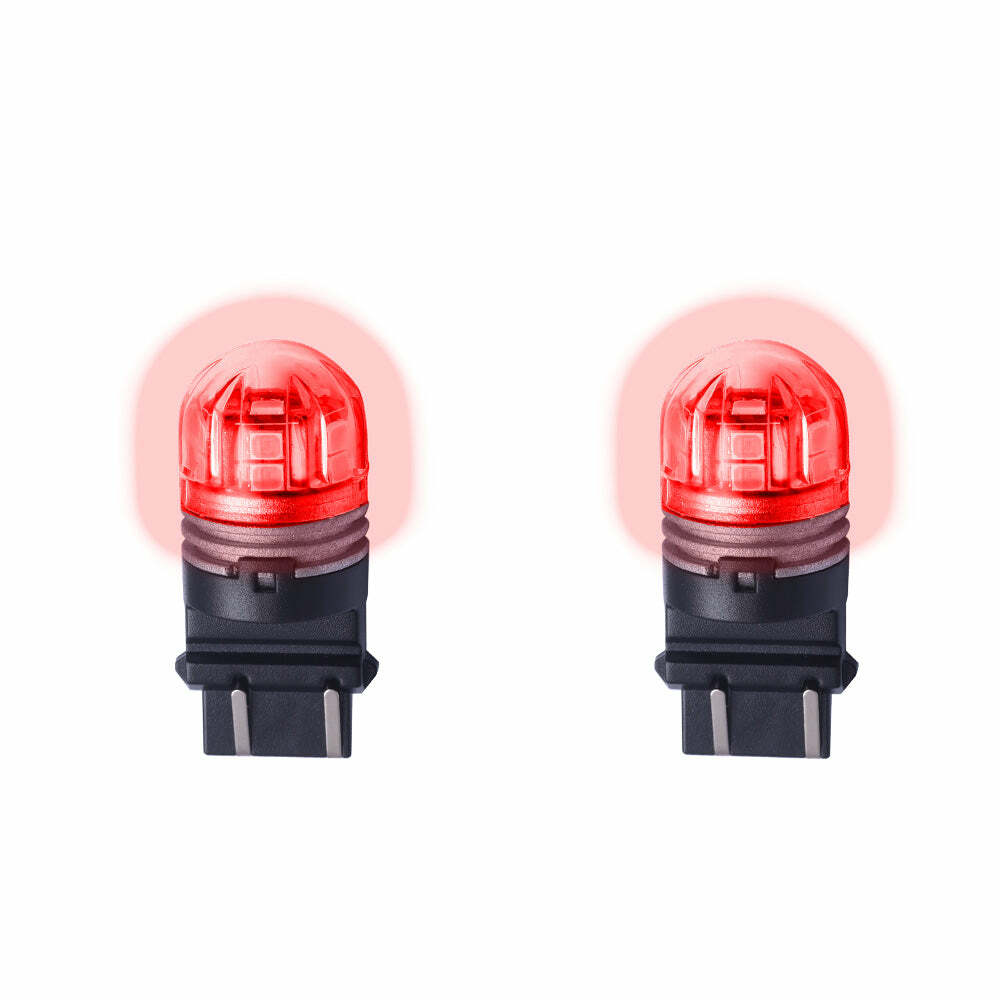 Putco HC1156R LumaCore 1156 Red , Pair (x3 Strobe with Bright Stop)