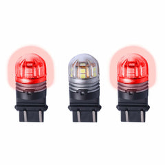 Putco HC3157R LumaCore 3157 Red , Pair (x3 Strobe with Bright Stop)