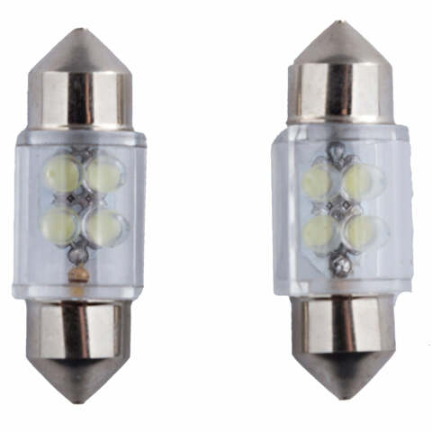 PROWORX Festoon 31MM  4LED  AMBER Pair PW31MMA