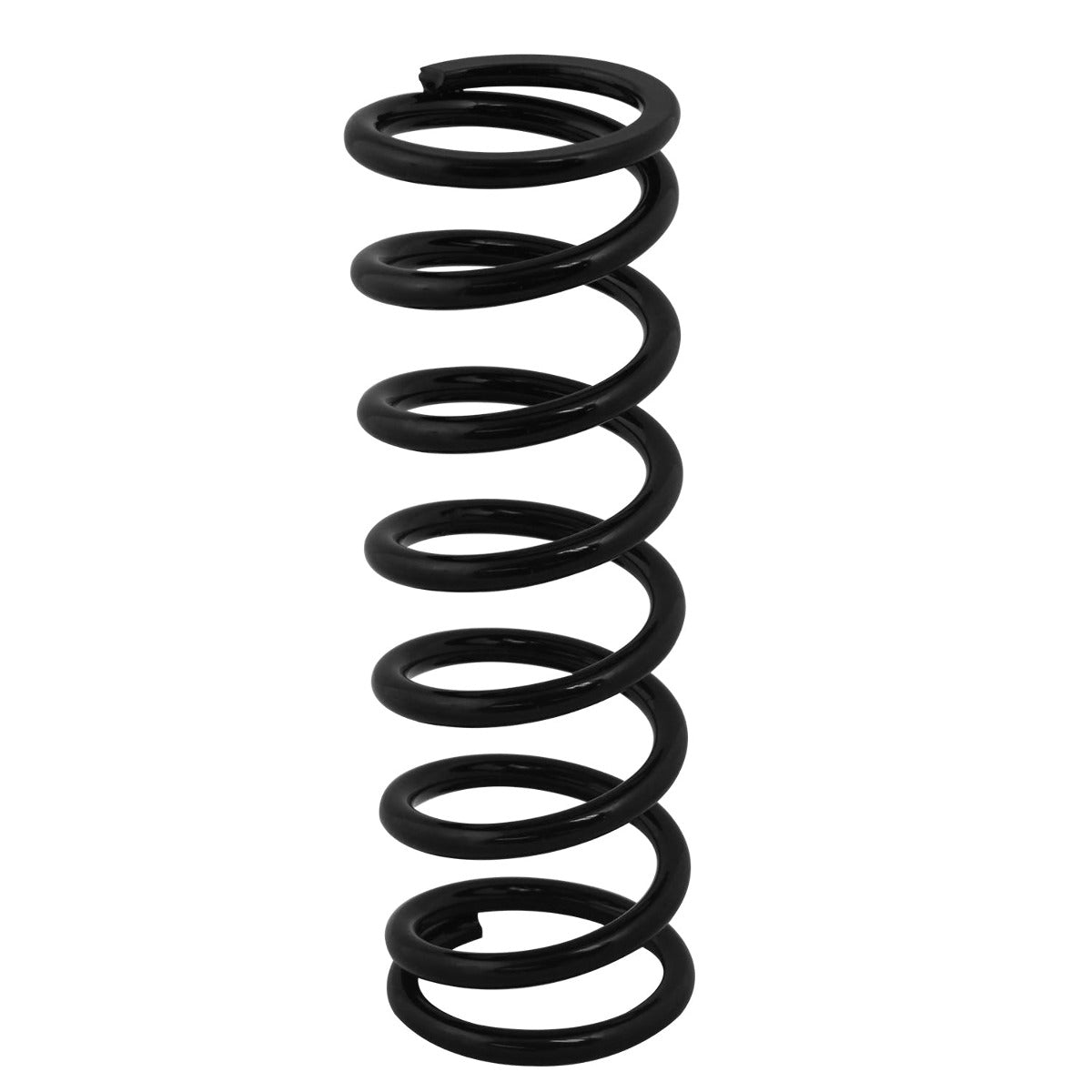 QA1 10HT850B Spring, Cr-Si High Travel 2-1/2 inch Id, 10 inch X 850 Lbs/In. Black Pwdr Coat