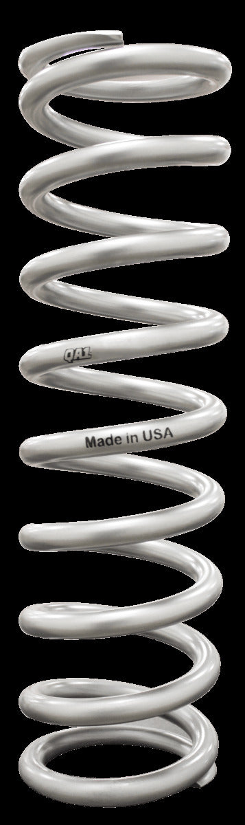 QA1 12HT325 Spring, Cr-Si High Travel 2-1/2 inch Id 12 inch X 325 Lbs/In. Silver Pwdr Coat