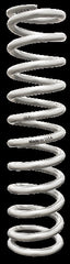 QA1 14HT110 Spring, Cr-Si High Travel 2-1/2 inch Id 14 inch X 110 Lbs/In. Silver Pwdr Coat