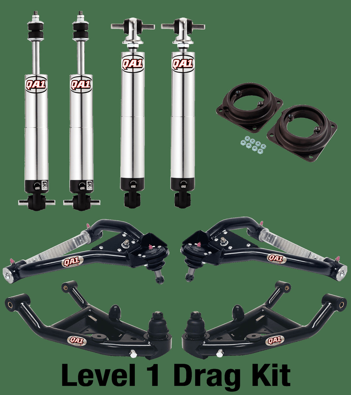 QA1 DK01-GMX2 Drag Kit, Level 1, X-Body 68-74 GM X-Body, W/ Shocks