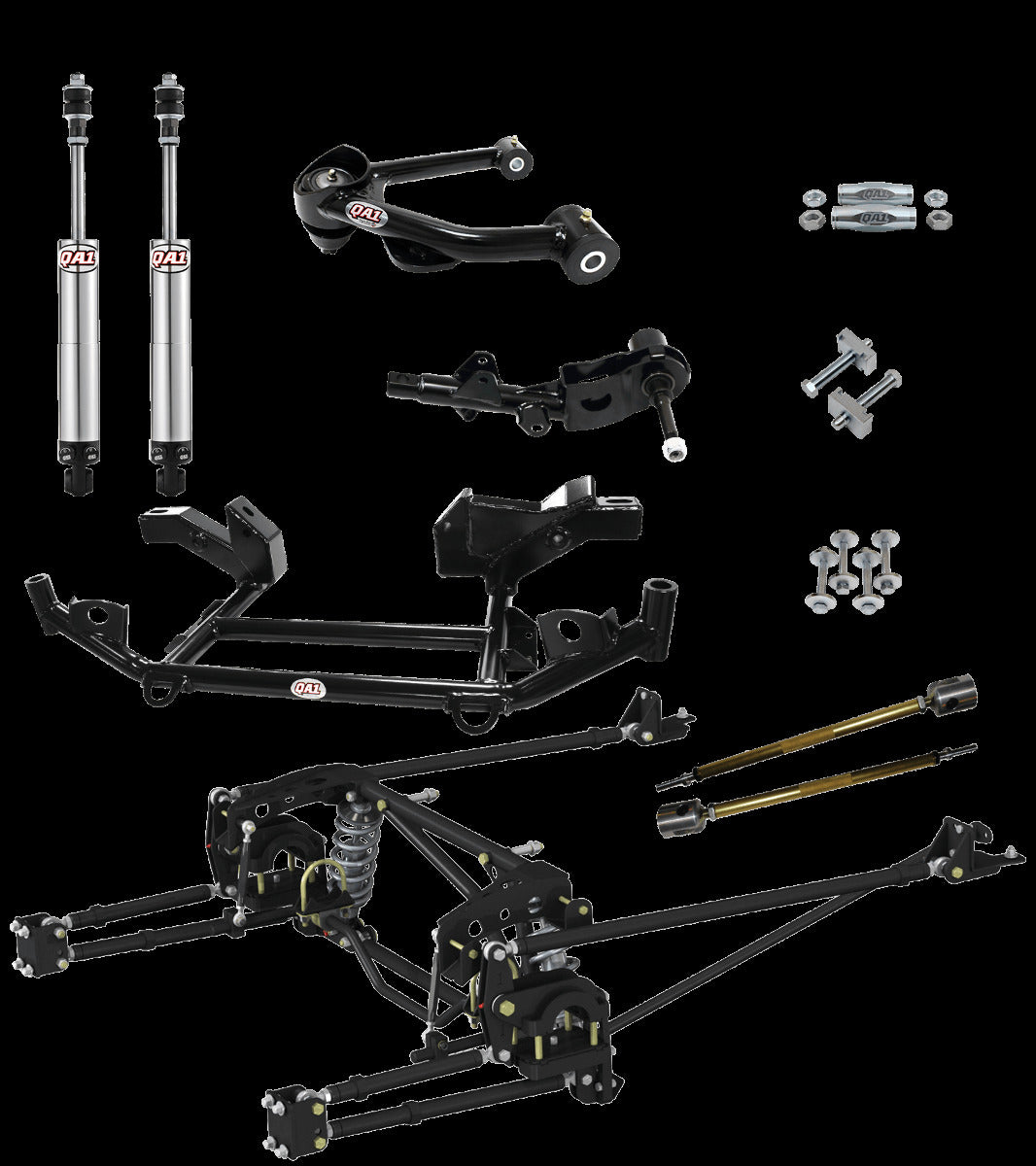 QA1 DK02-CRA1 Drag Kit, Level 2, Mopar A-Body 67-72 Mopar A-Body, W/ Shocks