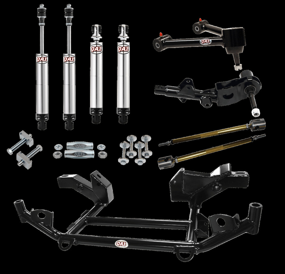 QA1 DK02-CRB1 Drag Kit, Level 2, Mopar B-Body 66-70 Mopar B-Body, W/Shocks