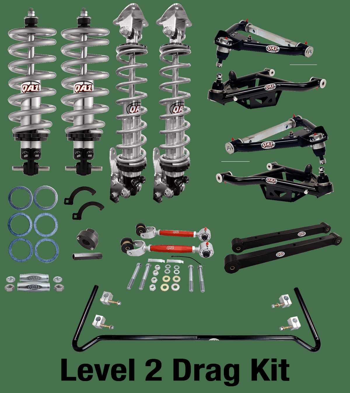 QA1 DK02-GMB4 Drag Kit, Level 2, 1978-1993 GM B-Body, W/ Shocks