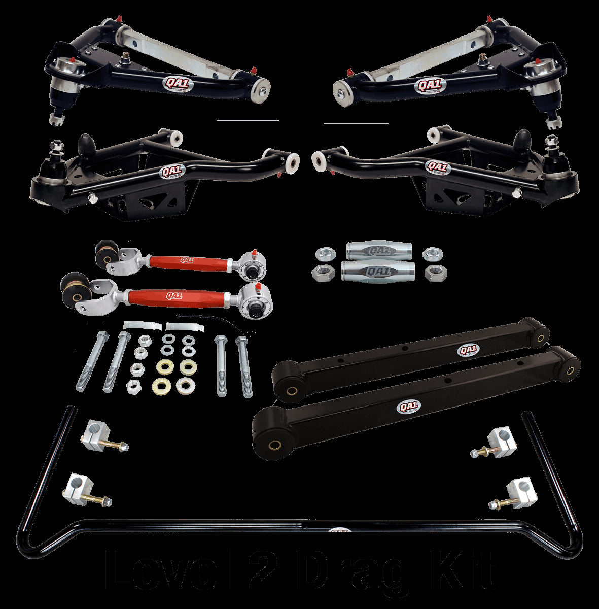 QA1 DK12-GMB5 Drag Kit, Level 2, 1994-1996 GM B-Body, W/O Shocks