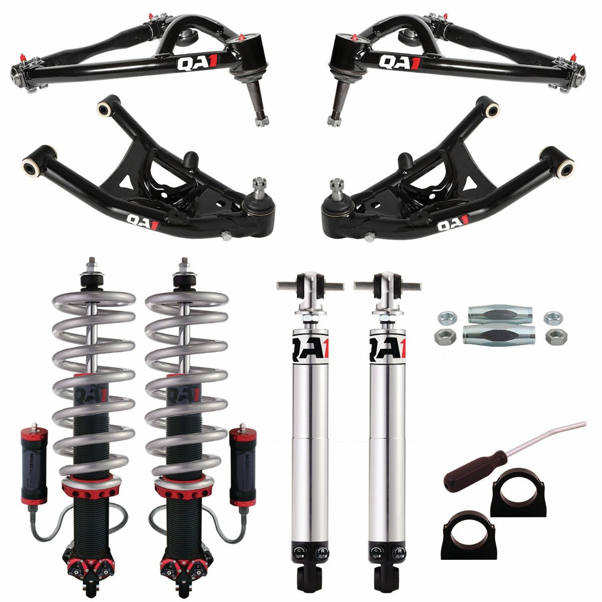 QA1 DK23-GMX2 Drag Kit 2.0, Level 3, X-Body, 68-74 GM X-Body, W/Shocks