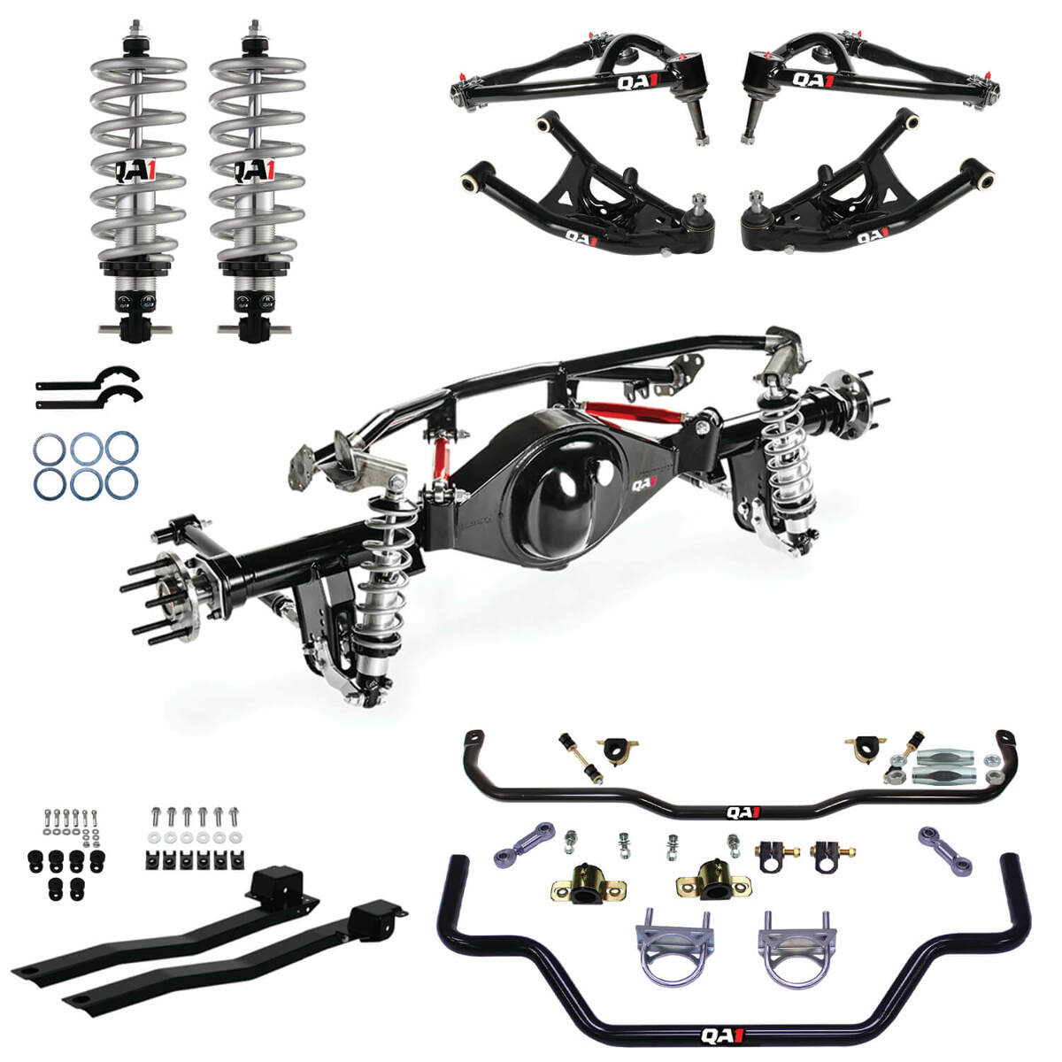 QA1 HK42-GMF1RS QA1 HK42-GMF1RS Level 2 Handling Kit with OE Width 9in. Housing 67-69 GM F Body