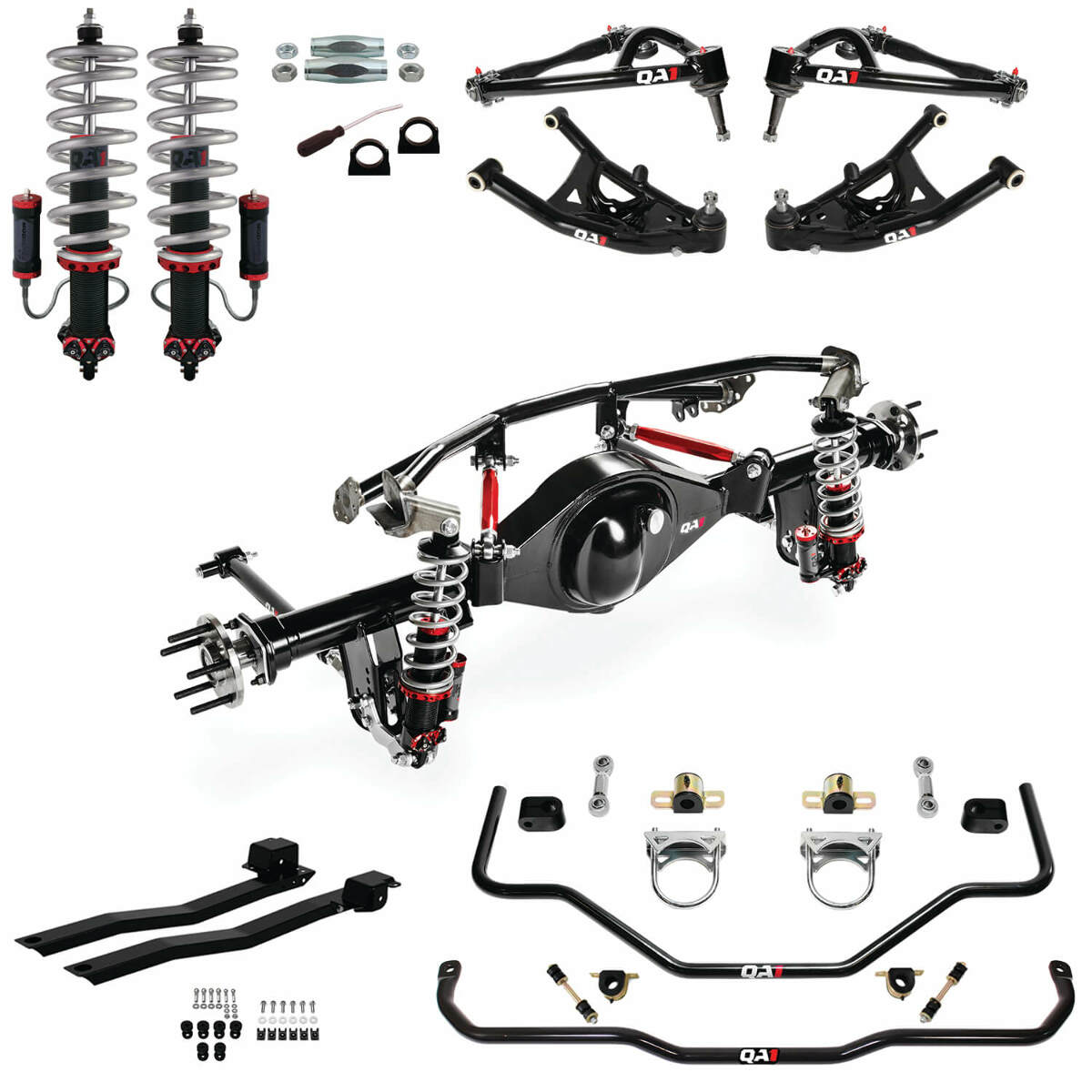 QA1 HK43-GMX2RN QA1 HK43-GMX2RN Level 3 Handling Kit with Narrowed 9in. Housing 68-72 GM X Body