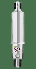 QA1 HRS314 Shock, Hot Rod Series S-Adj 9.38 12.63 Eye-P/Eye-P, Chrome, Bell Sleeve