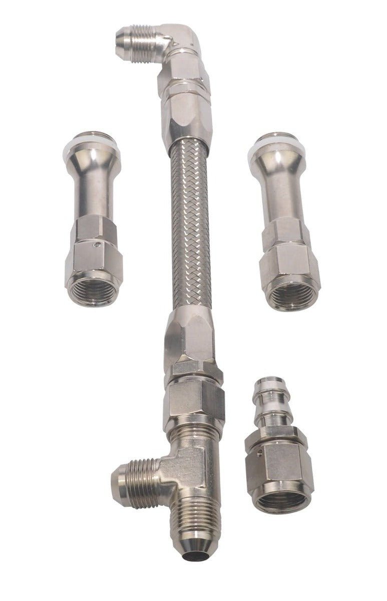 Quick Fuel Technology 34-8000SSQFT SS Fuel Line #8AN Silver