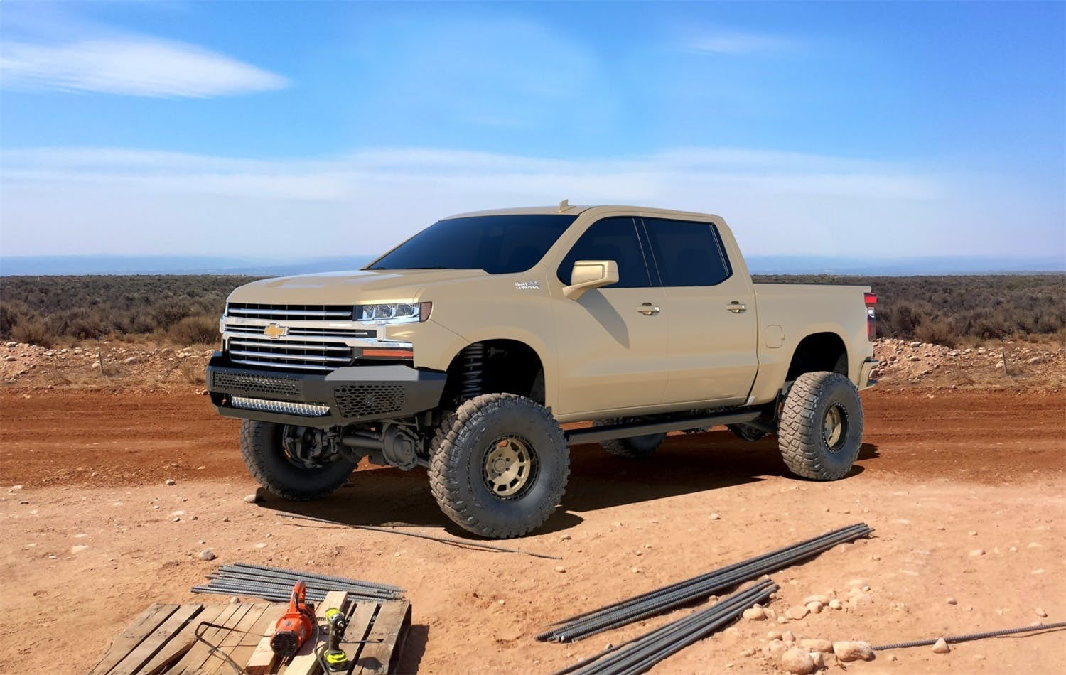 Ranch Hand MFC19HBMN Midnight Series Front Bumper without Grille Guard
